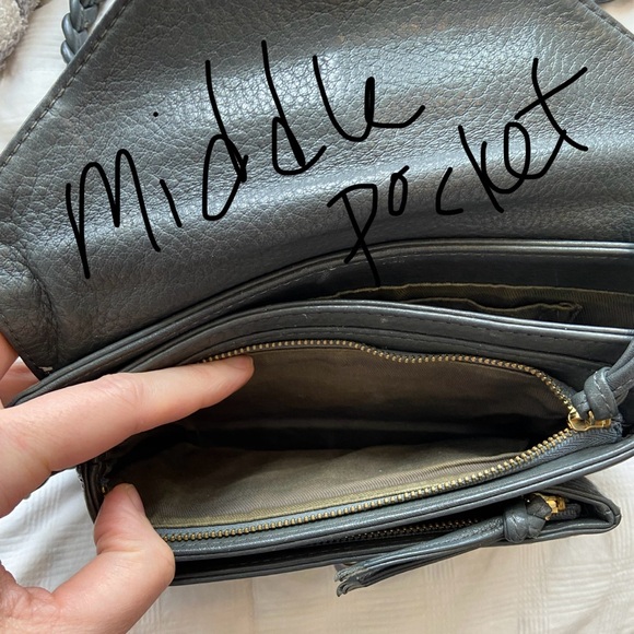 Okuta - Oragami 3 pocket purse w braided strap - 9.5”x6” Shopbop - Grey - Solid - Picture 13 of 15